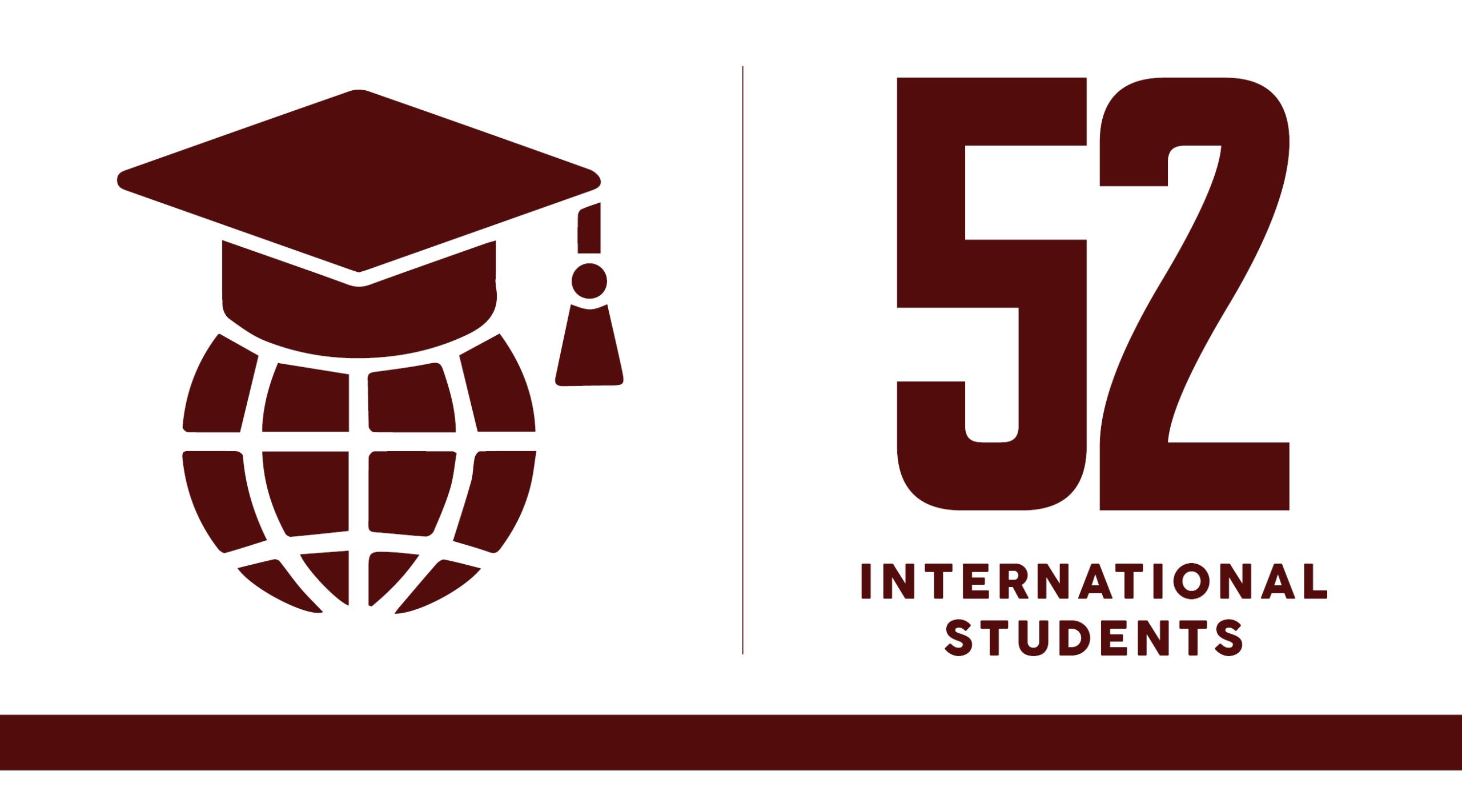 57 international students